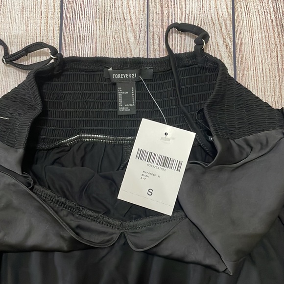 🌸 Clearance! 🌸 Forever 21 High Low Black Spaghetti Strap Dress Size S - Picture 7 of 9